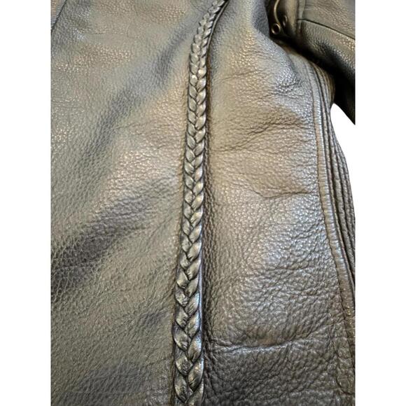 First Classics Black Leather Jacket Womens Motorcycle Biker Lined Thinsulate M - Picture 4 of 11